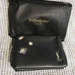 YSL YVES ST LAURENT BLACK MAKE UP BAG
